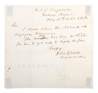 [CIVIL WAR - NAVY]. A group of documents related to the South Atlantic Blockading Squadron with South Carolina interest, including: