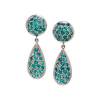GREENISH BLUE TOURMALINE EARRINGS