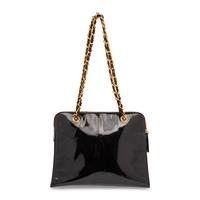 CHANEL, PATENT LEATHER SHOULDER BAG