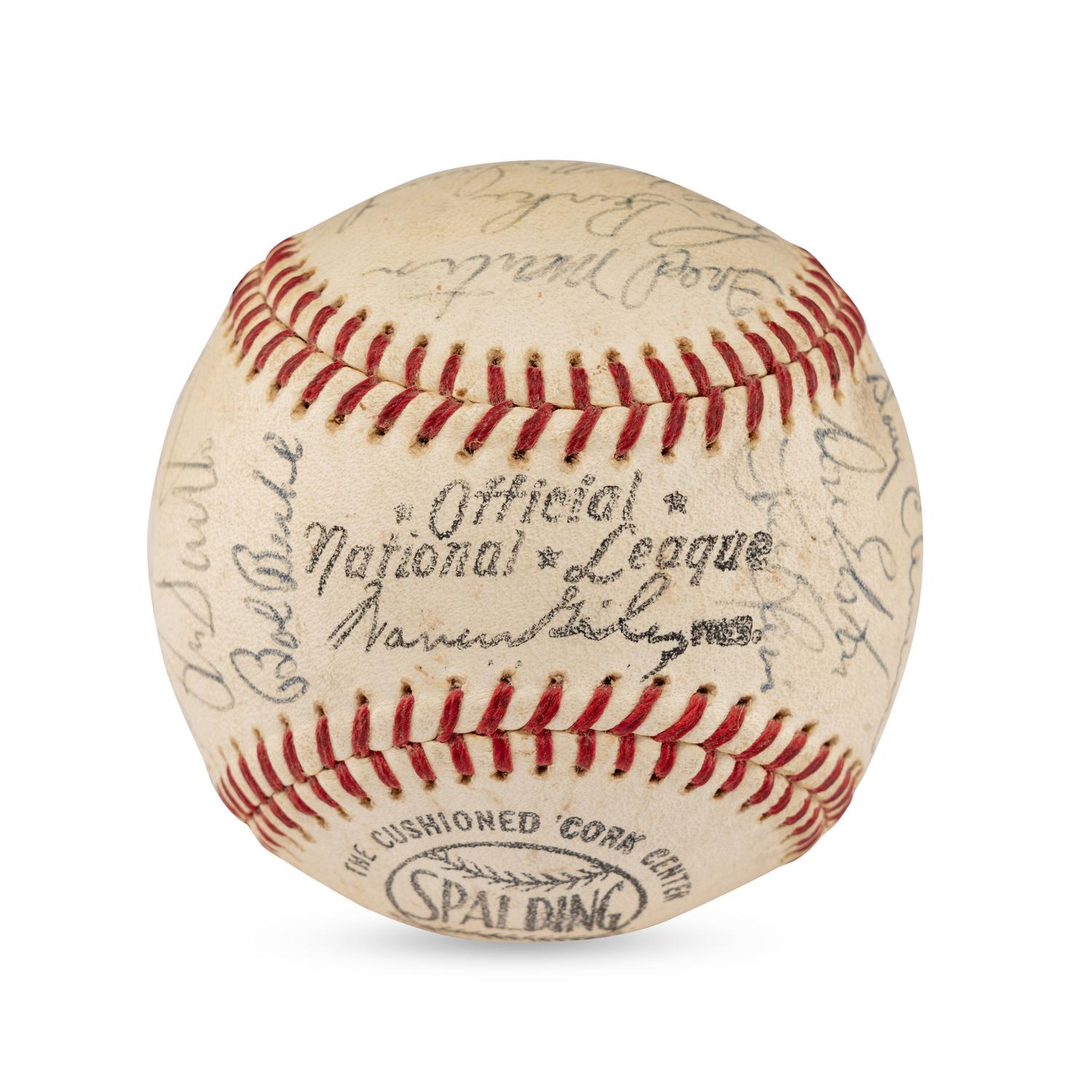 A 1964 Chicago Cubs Team Signed Autograph Baseball