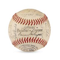 A 1964 Chicago Cubs Team Signed Autograph Baseball