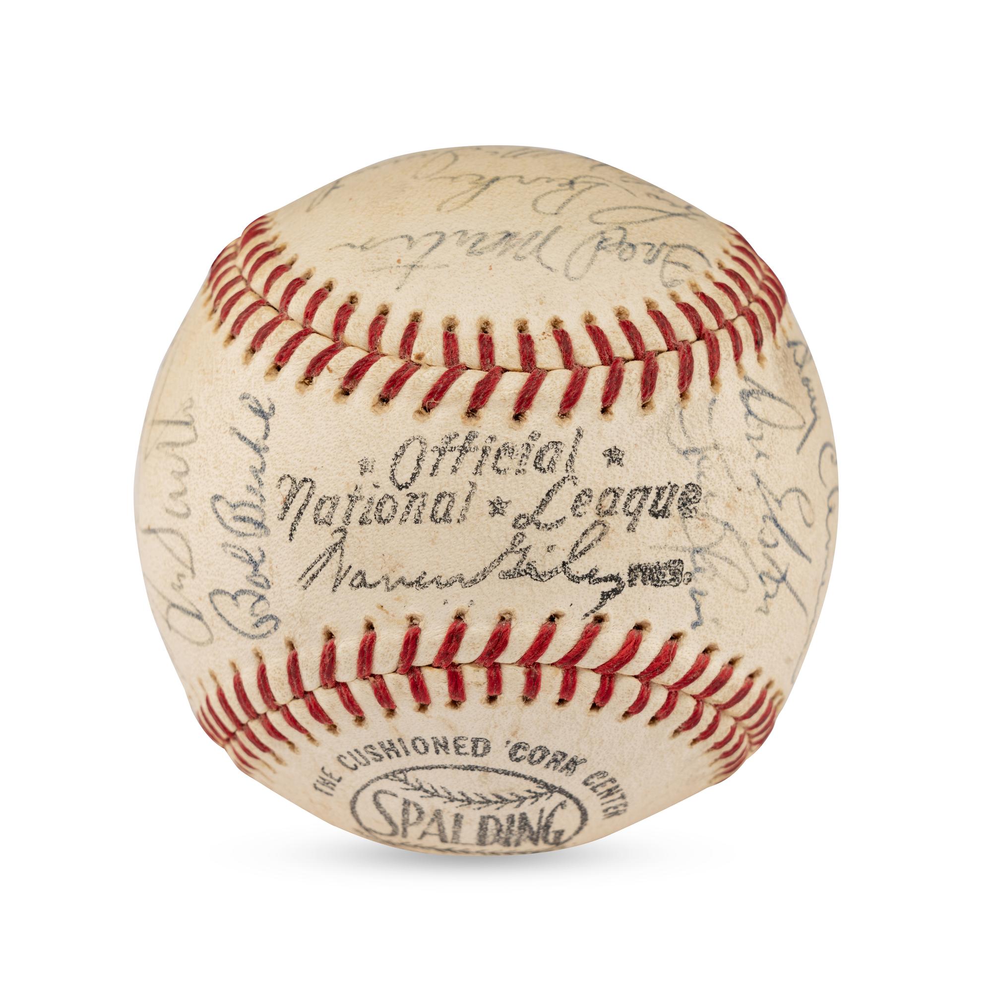 A 1964 Chicago Cubs Team Signed Autograph Baseball