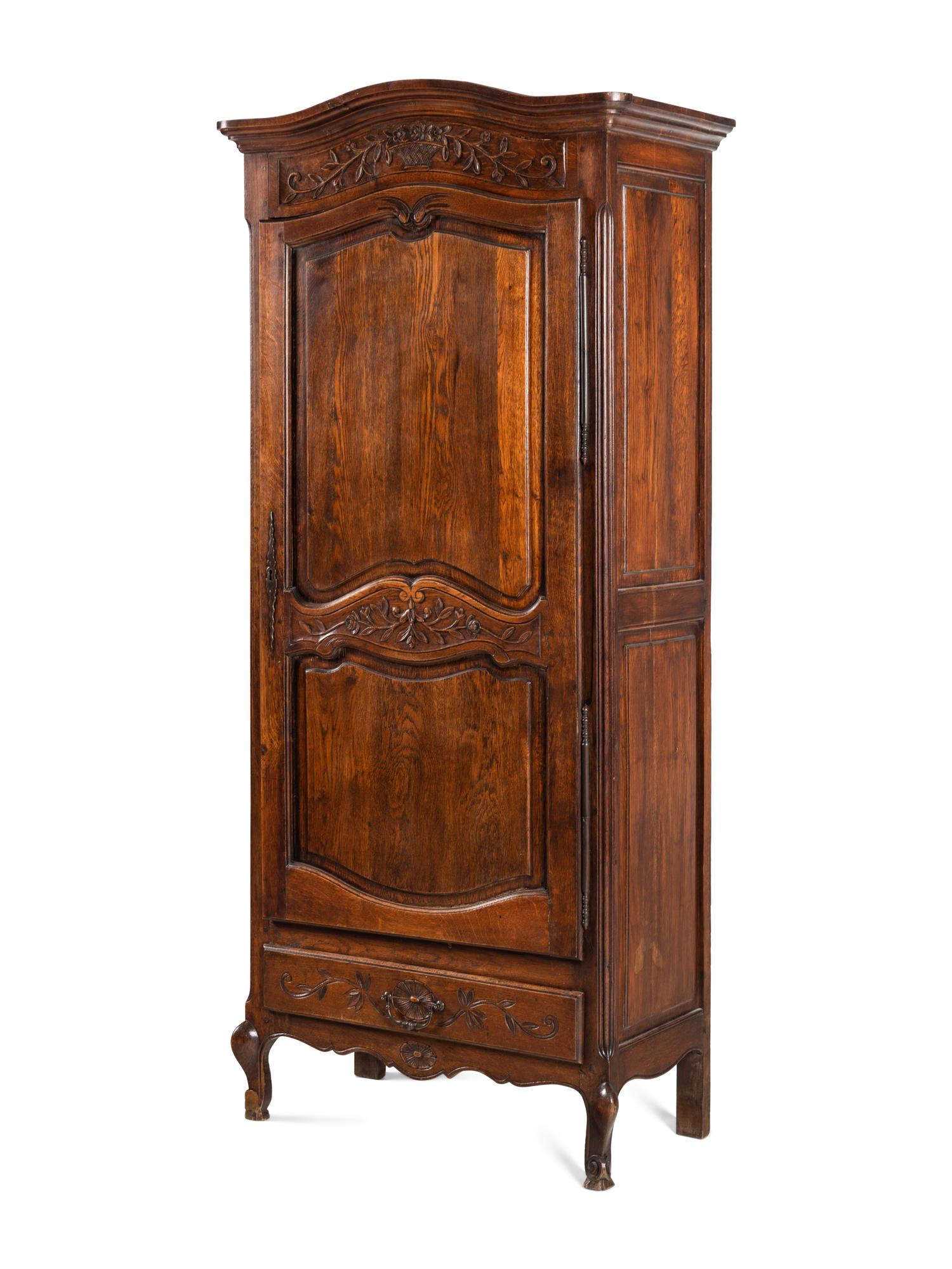 A Louis XV Style Oak Armoire