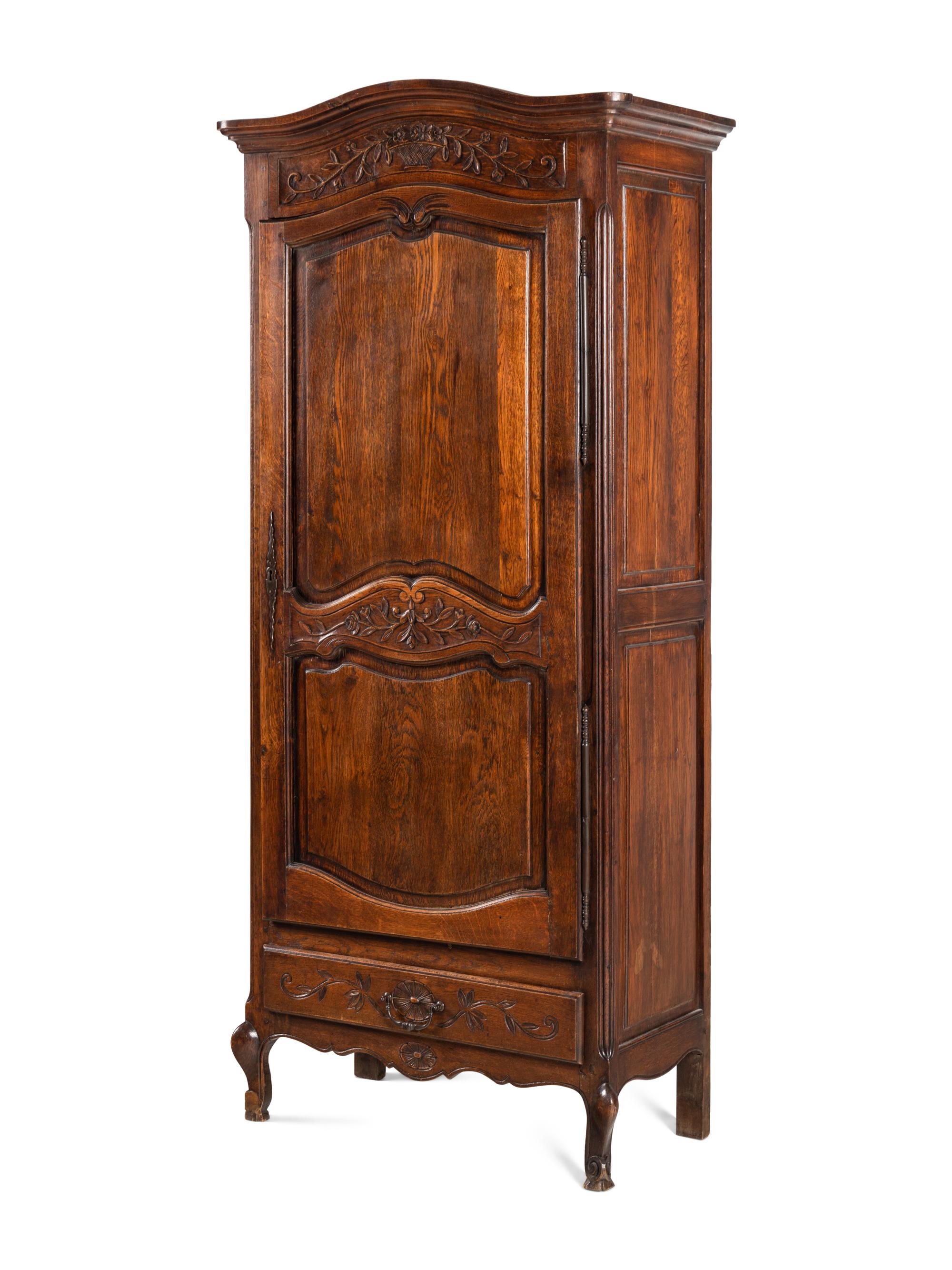 A Louis XV Style Oak Armoire