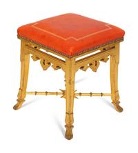 A Northern European Giltwood Stool