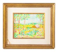 Gail Beutel (20th Century) Landscape oil on canvas signed…
