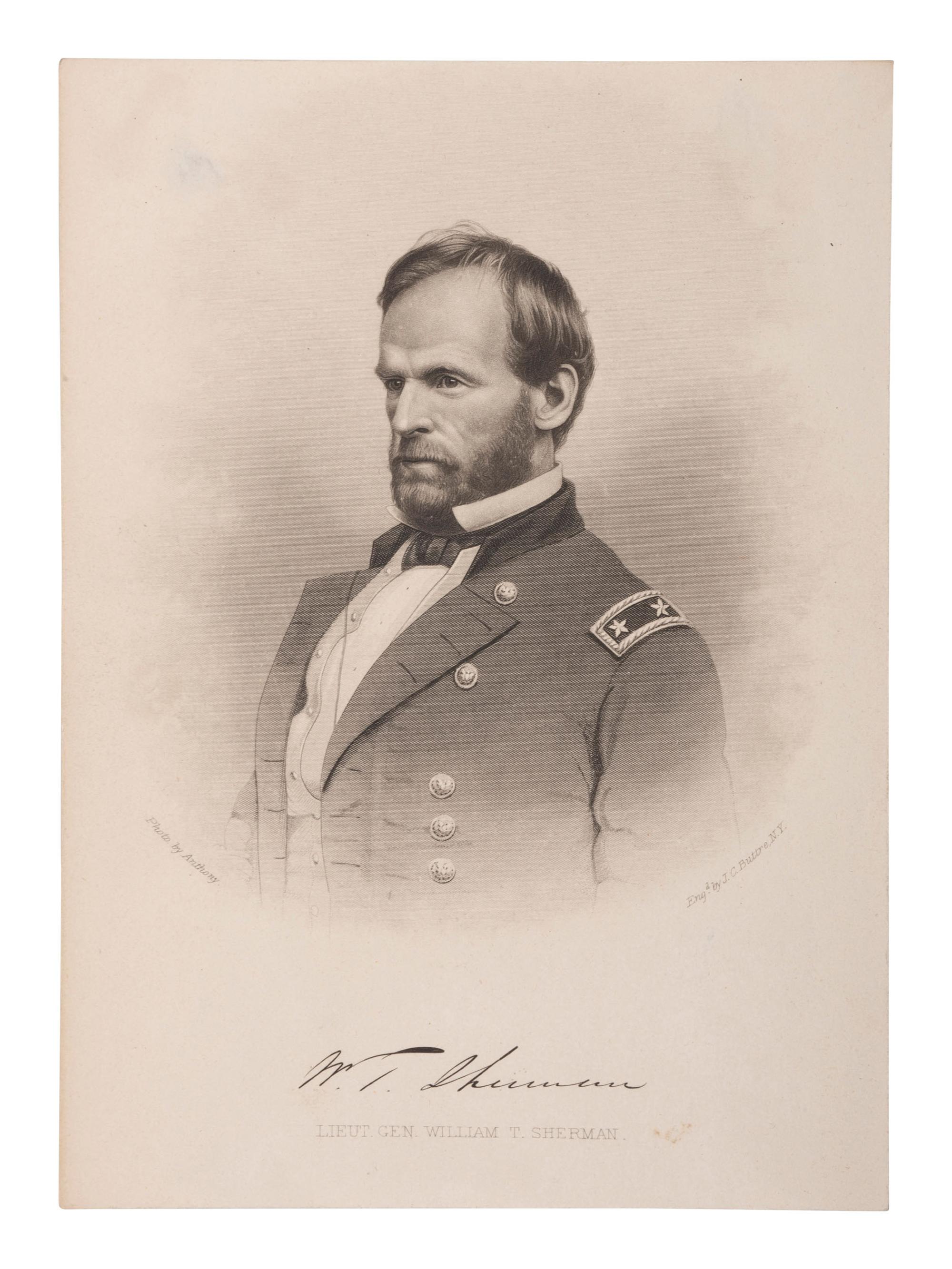 [CIVIL WAR]. SHERMAN, William Tecumseh (1820-1891). Autograph letter signed ("W.T. Sherman"), as Commanding General of the US Army, to General Henry M. Cist (1839-1902). Washington, D.C. 2 November 1879.