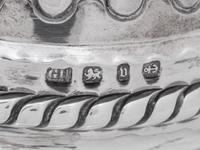 An English Silver Dinner Bell and Toast Rack