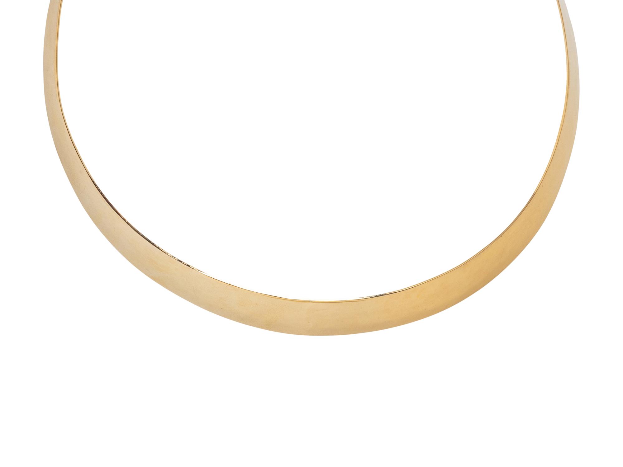 YELLOW GOLD COLLAR NECKLACE