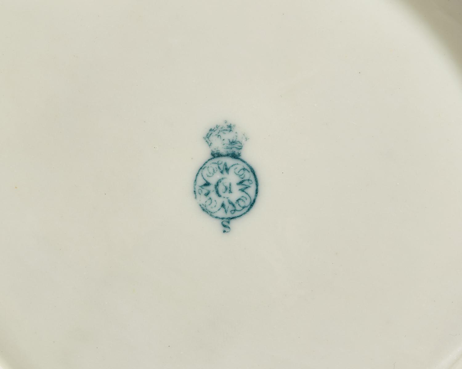 A Rare Royal Worcester Porcelain "Chinoiserie" Reticulated Plate