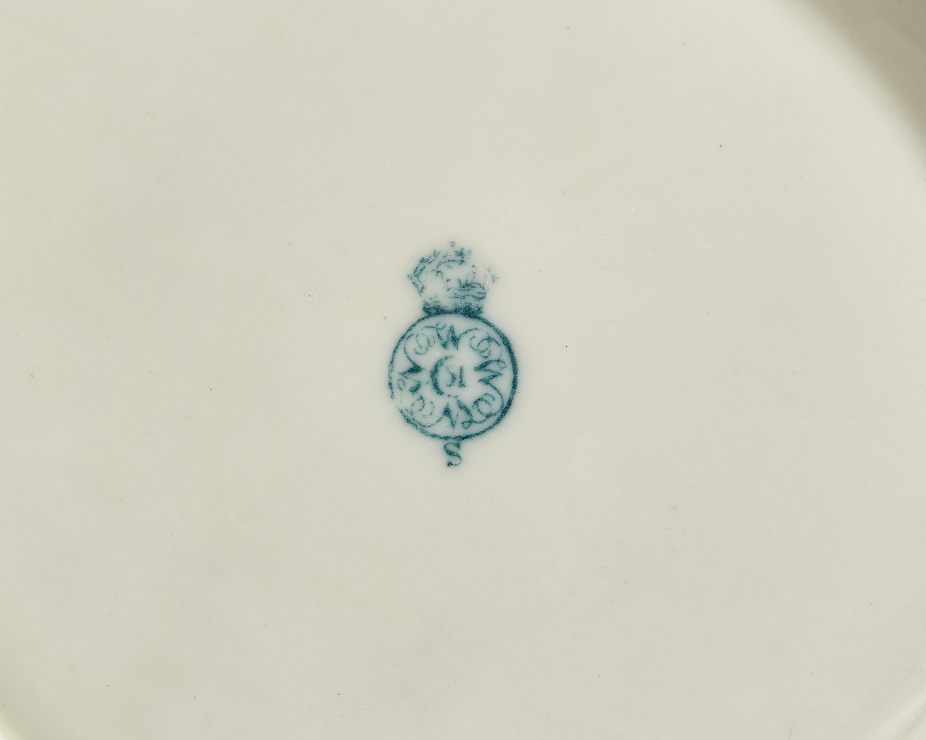 A Rare Royal Worcester Porcelain "Chinoiserie" Reticulated Plate