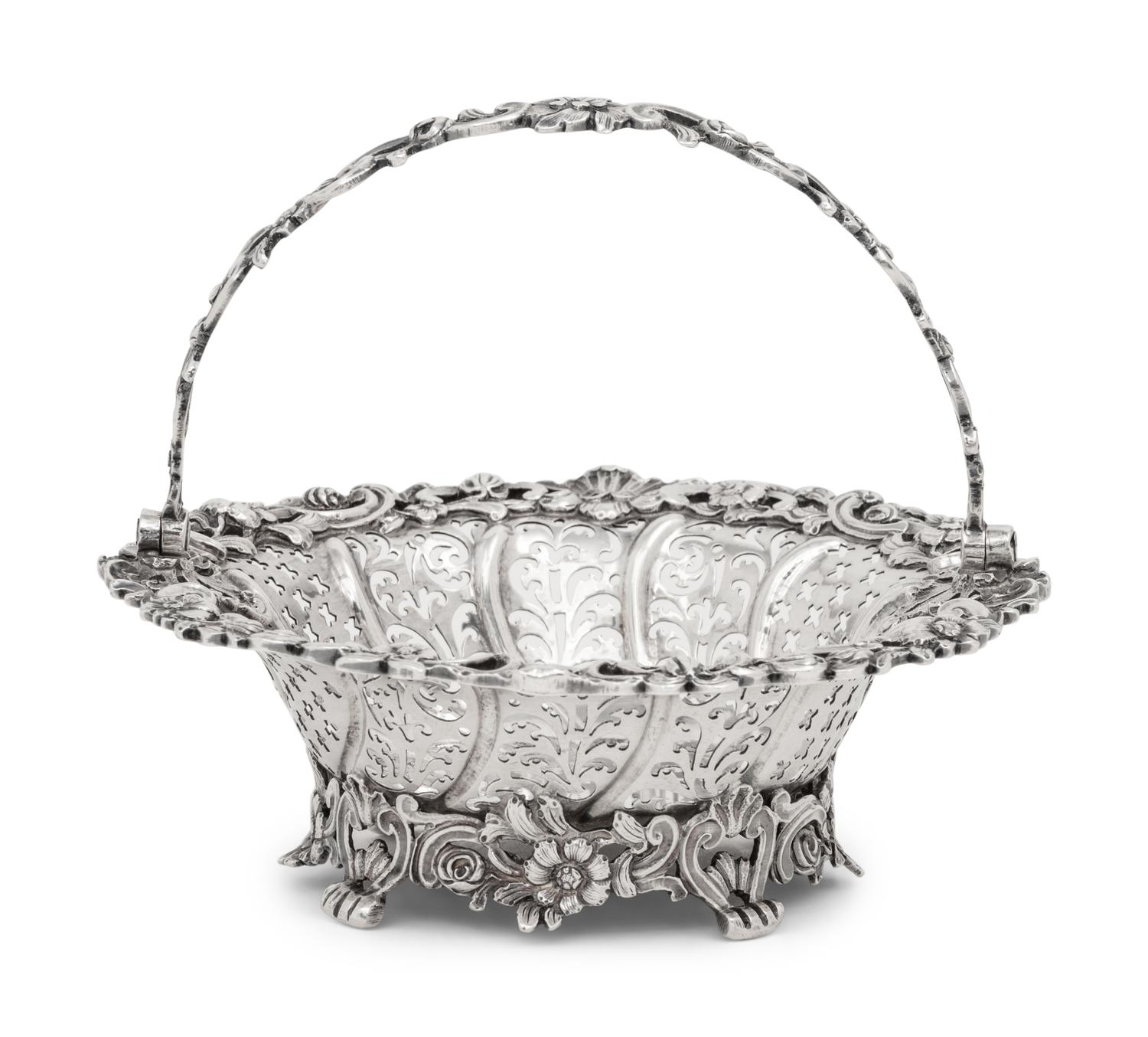 A George II Silver Sweetmeat Basket