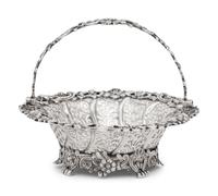 A George II Silver Sweetmeat Basket