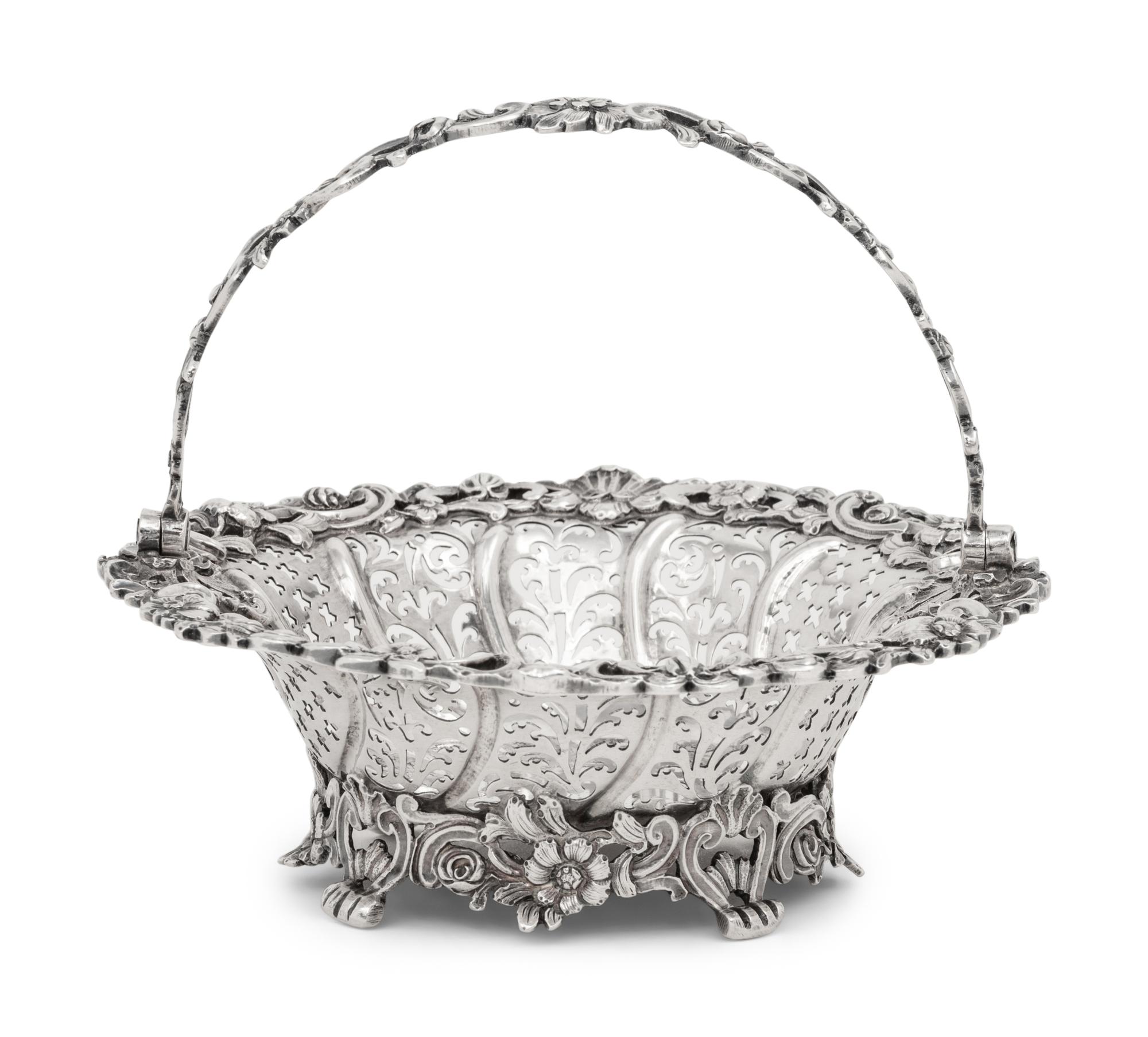 A George II Silver Sweetmeat Basket
