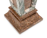 A Pair of Continental Bi-Color Marble Pedestals
