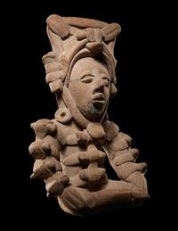 A Veracruz Seated Deity Figure