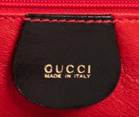 Gucci Black Leather Handbag with Bamboo Handle