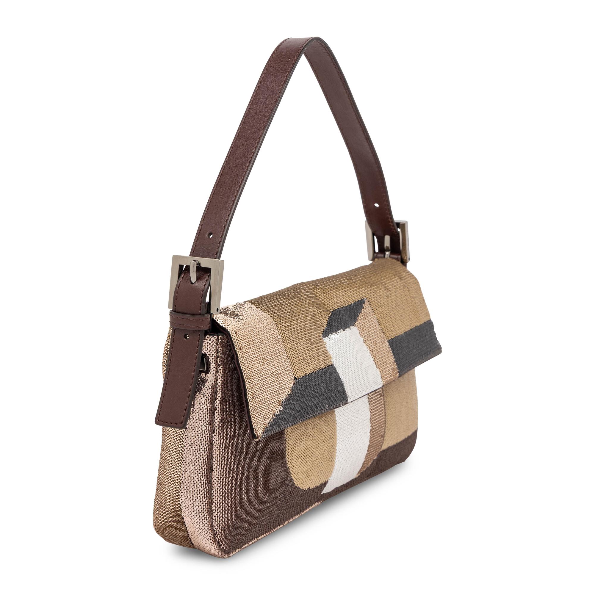 Fendi, Metallic Sequined Baguette