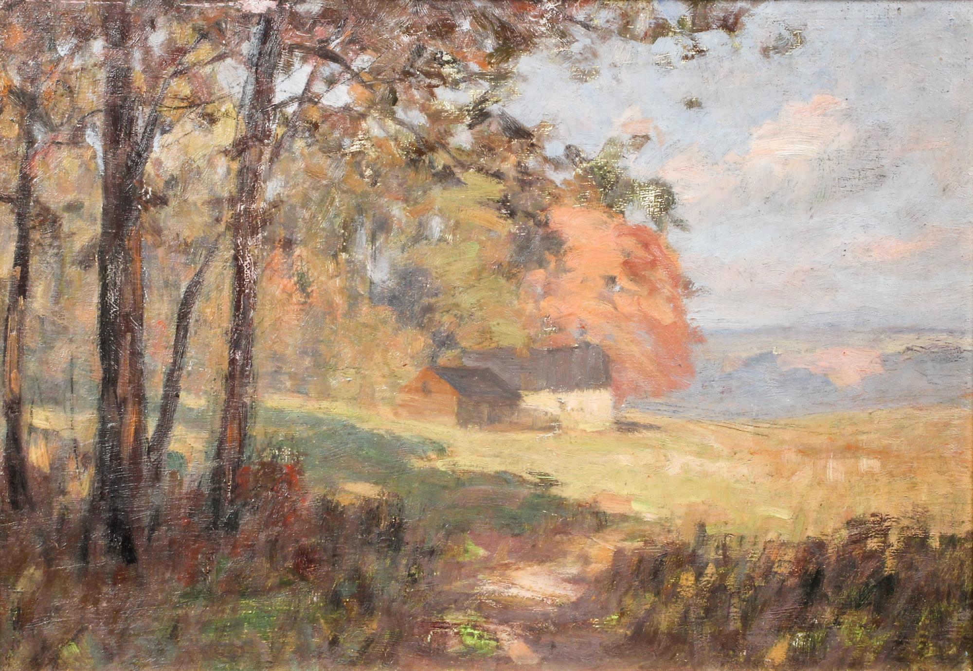 Attributed to Franz Biberstein, (American, 1850-1930), Landscape