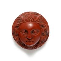 A Greek Red Jasper Cameo with the Head of Medusa