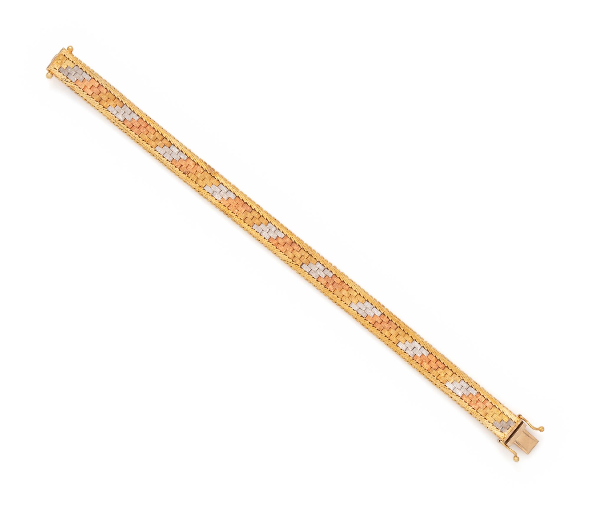 TRICOLOR GOLD BRACELET