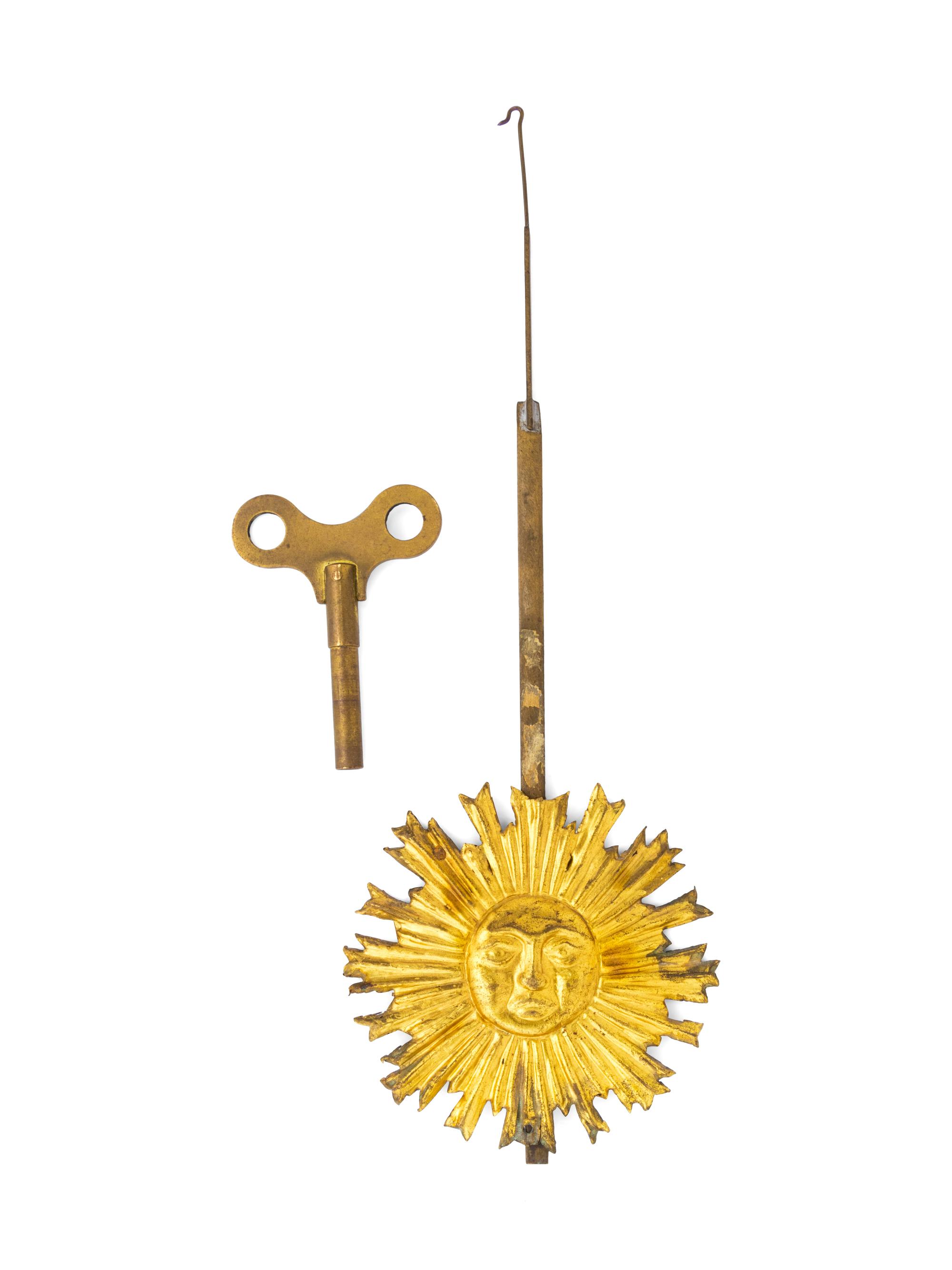 An Empire Giltwood Wall Clock