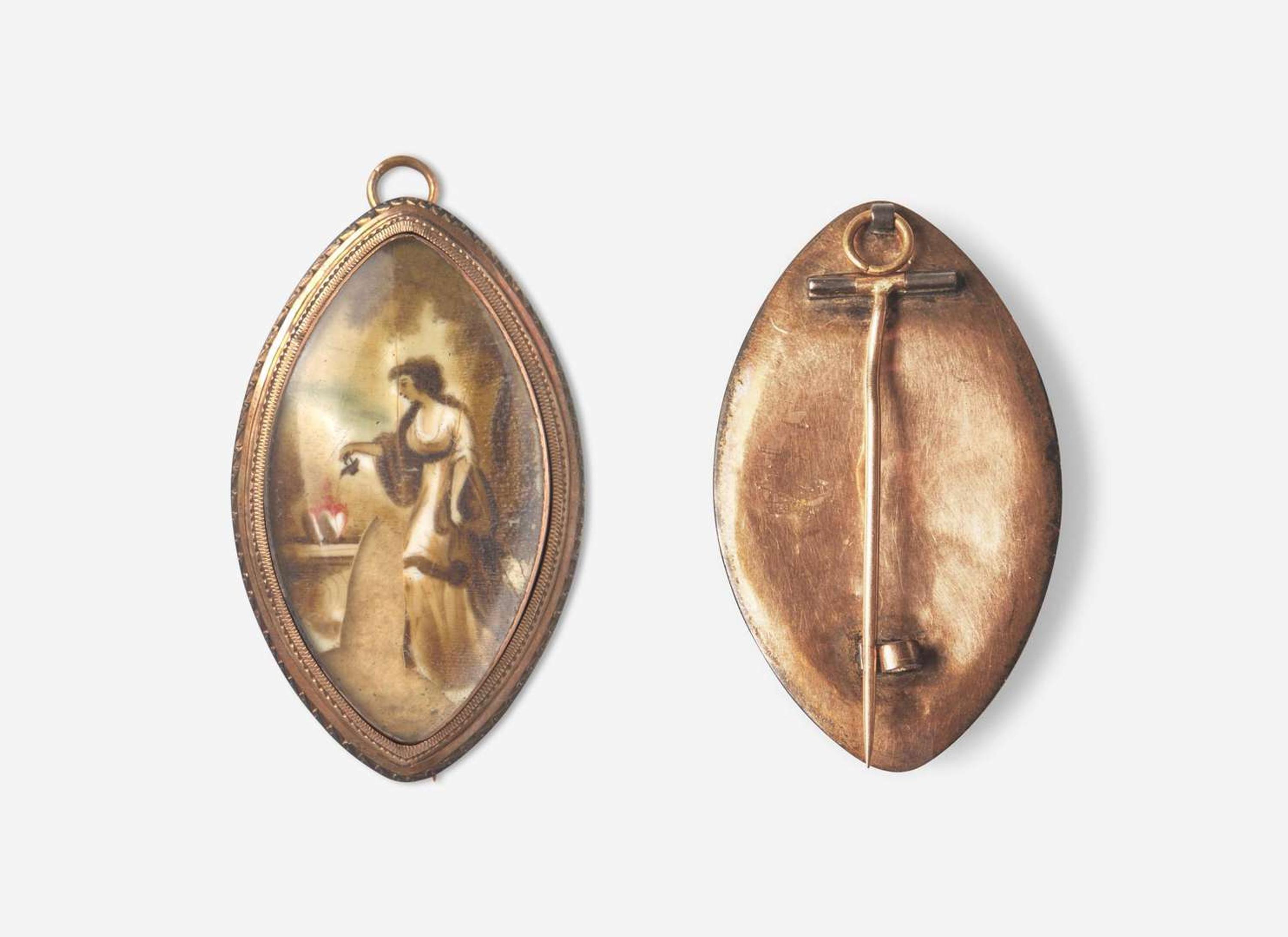 A collection of seven pieces of mourning jewelry, 18th and 19th century