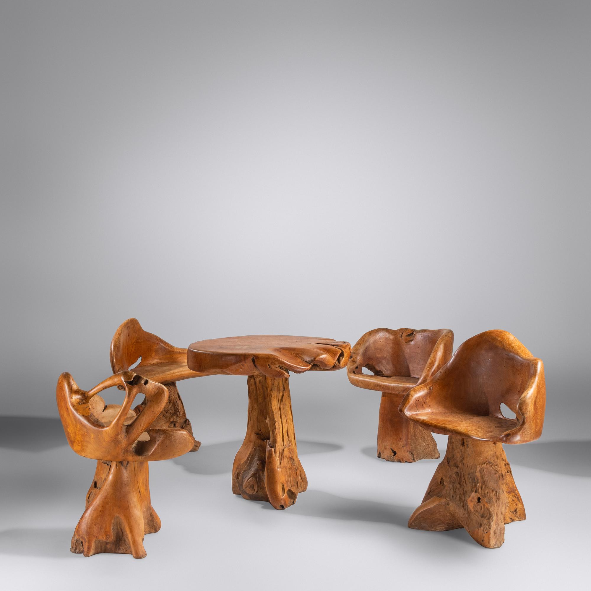 Primitive Dining Suite, c. 1970