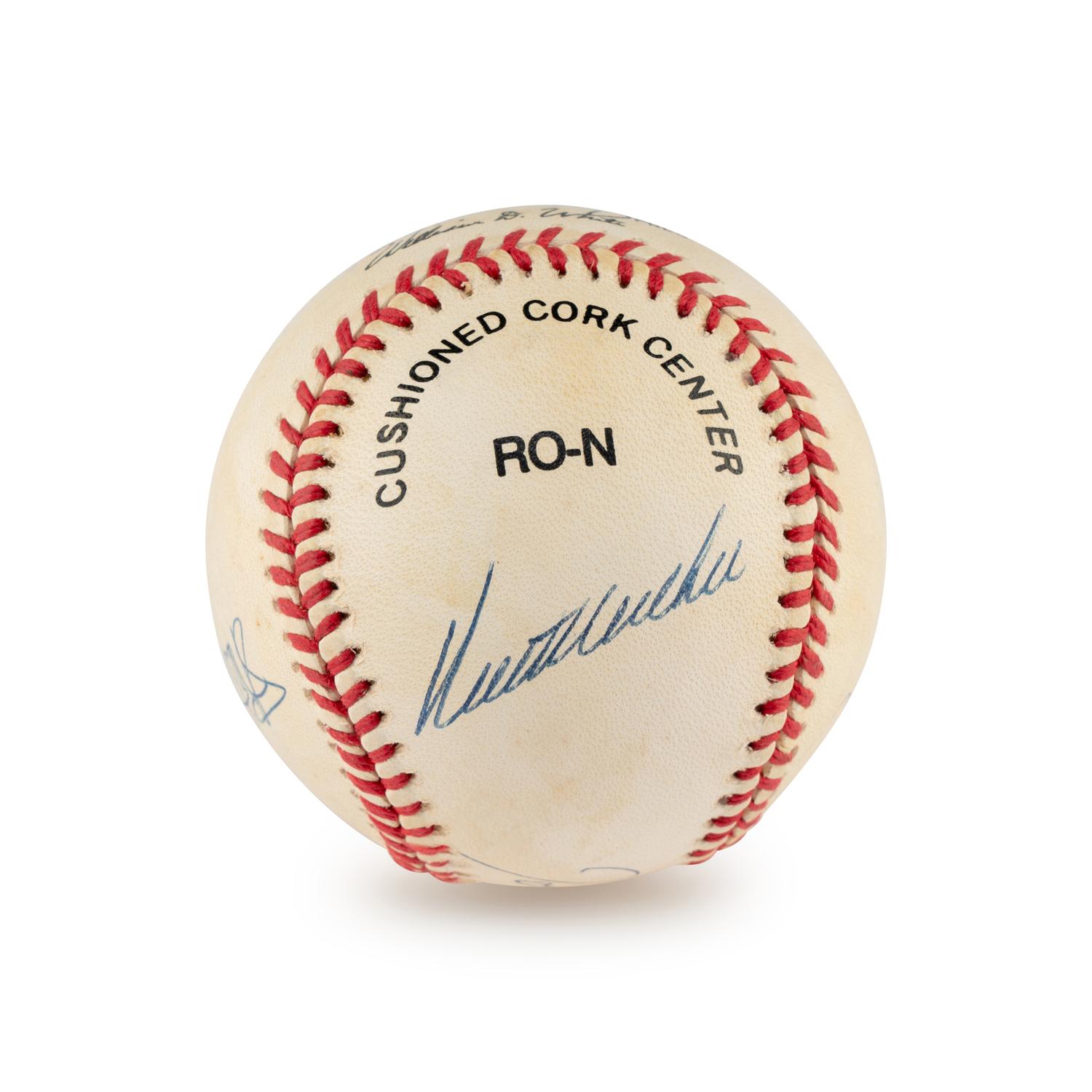 An Atlanta Braves Pitching Aces Multi Signed Autograph Baseball (Beckett Authentication Services)