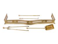 A Brass Fire Fender