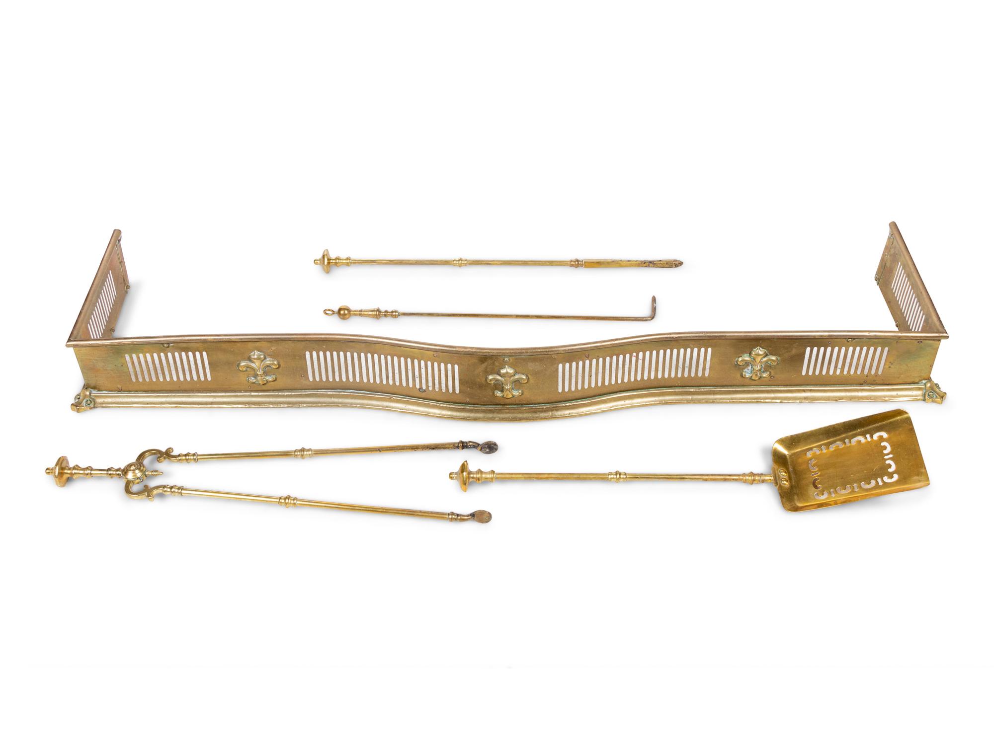 A Brass Fire Fender