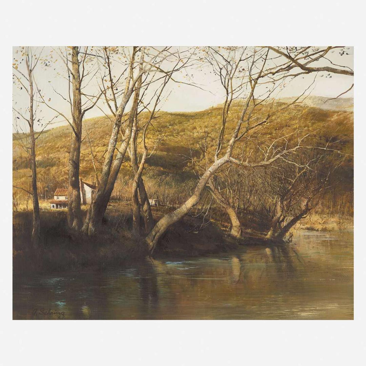 Adolf Sehring (American, B. 1930) Riverbend