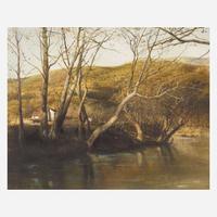 Adolf Sehring (American, B. 1930) Riverbend
