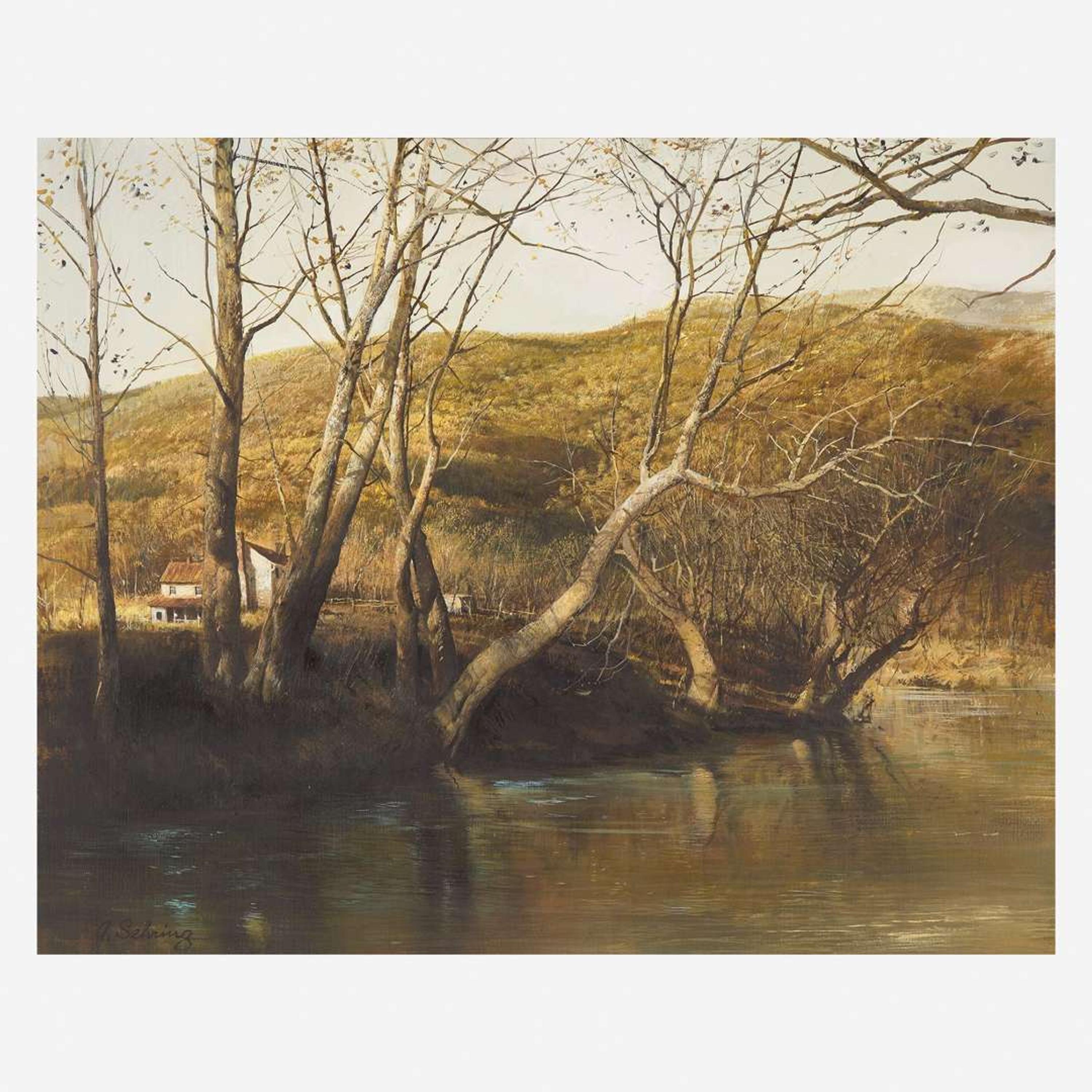 Adolf Sehring (American, B. 1930) Riverbend
