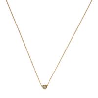 Tiffany & Co., Elsa Peretti, 'Diamonds by the Yard', Yellow Gold and Diamond Solitaire Necklace