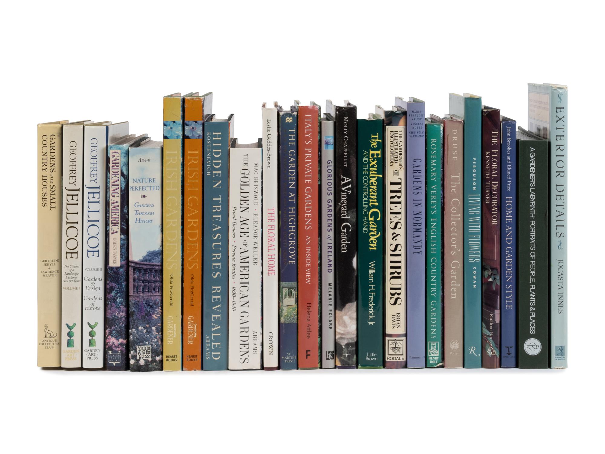 A Collection of Books Pertaining to Plants and Gardens