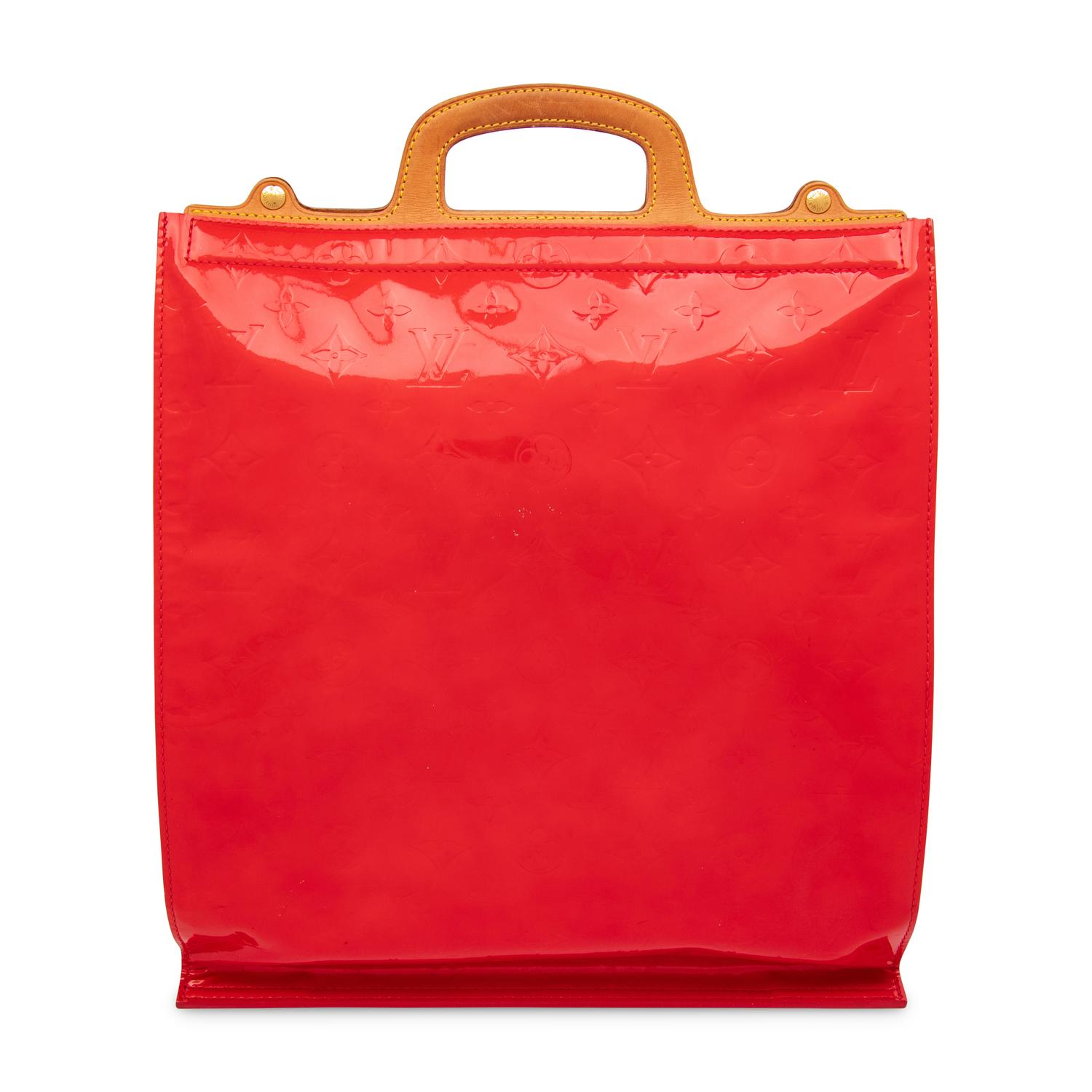 Louis Vuitton, Red Patent Leather Stanton Tote