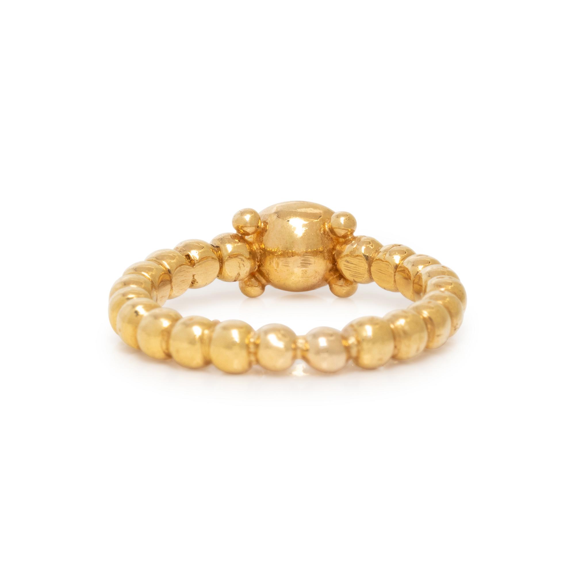 YELLOW GOLD AND CARNELIAN RING