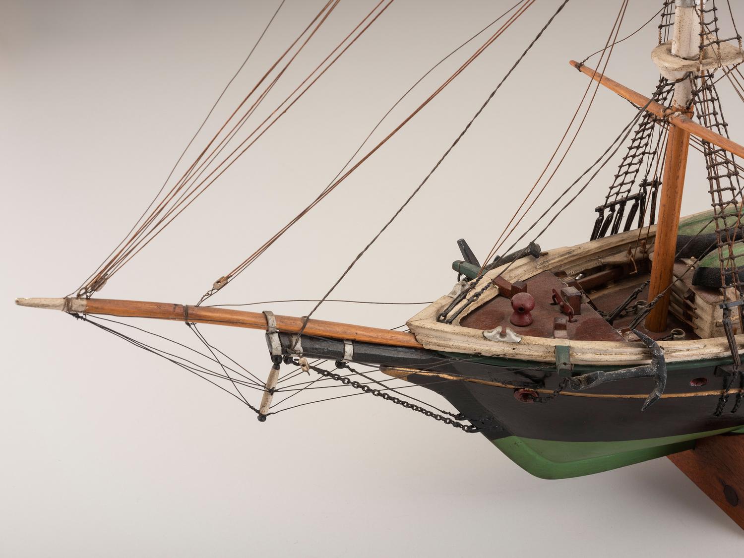 A Carved and Painted Wood Model of the Clipper Ship Flying Cloud