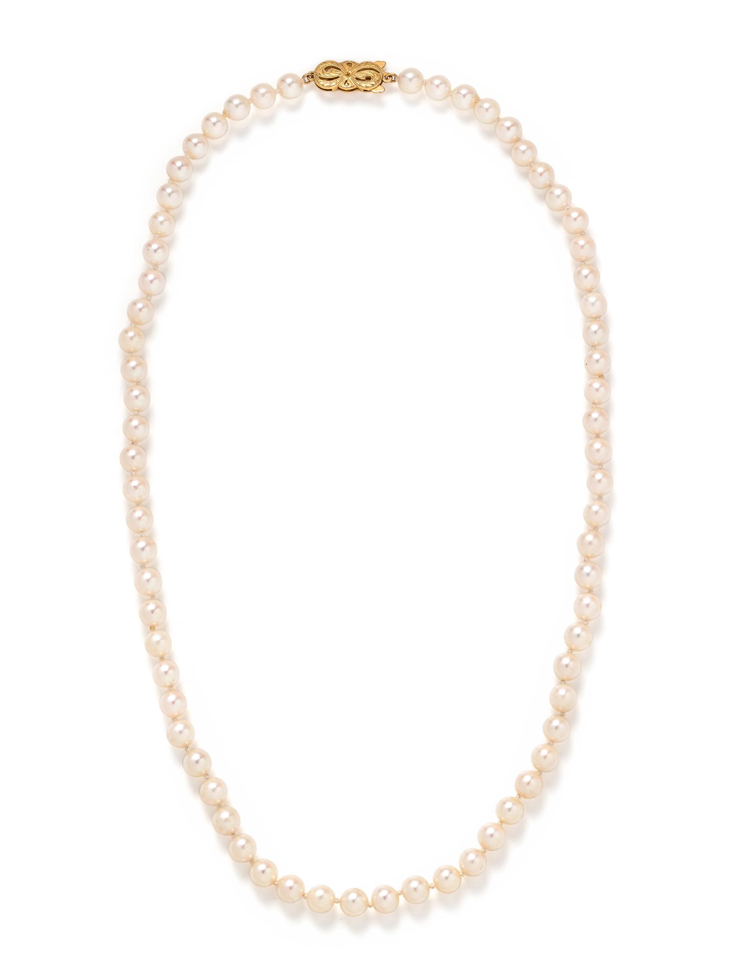 MIKIMOTO, CULTURED PEARL NECKLACE