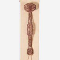 A large Chinese carved wood openwork ruyi scepter 镂空木雕如意
