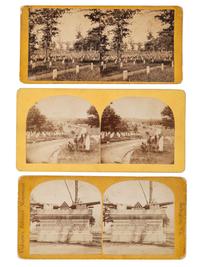 [CIVIL WAR]. A group of over 50 stereoviews, highlighted by images of the Grand Review, and the US Arsenal and Navy Yard, Washington, DC, incl. cannon.