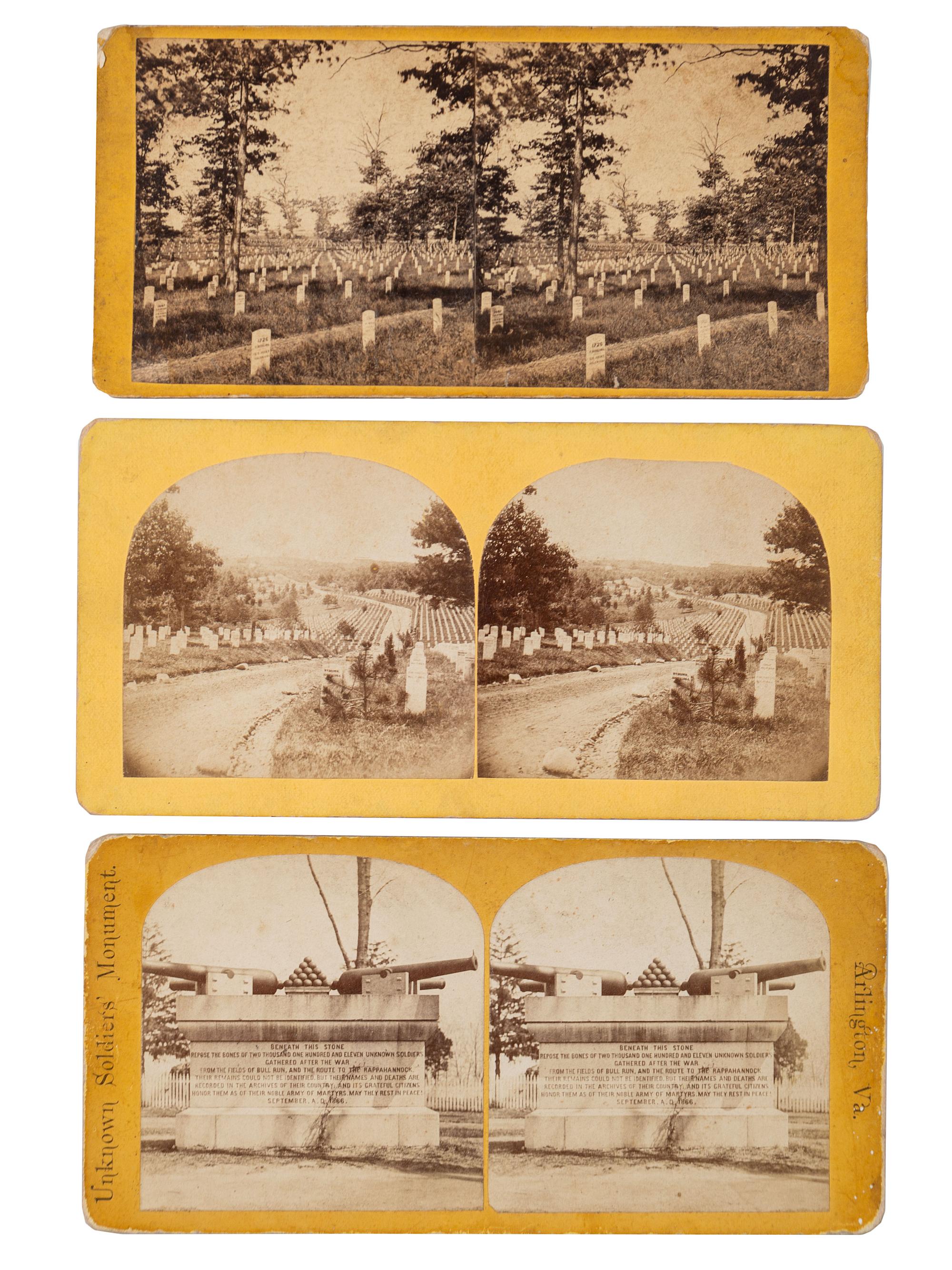 [CIVIL WAR]. A group of over 50 stereoviews, highlighted by images of the Grand Review, and the US Arsenal and Navy Yard, Washington, DC, incl. cannon.