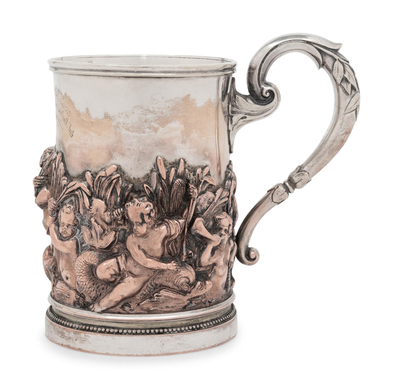 An English Silver-Plate Drinking Mug