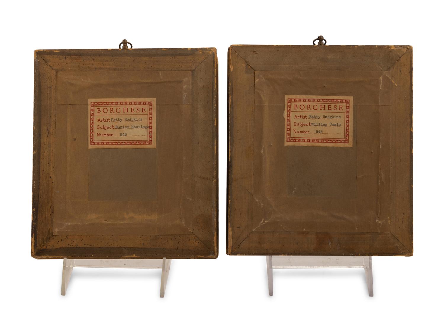 A Pair of Portrait Miniatures by Patty Hodgkins