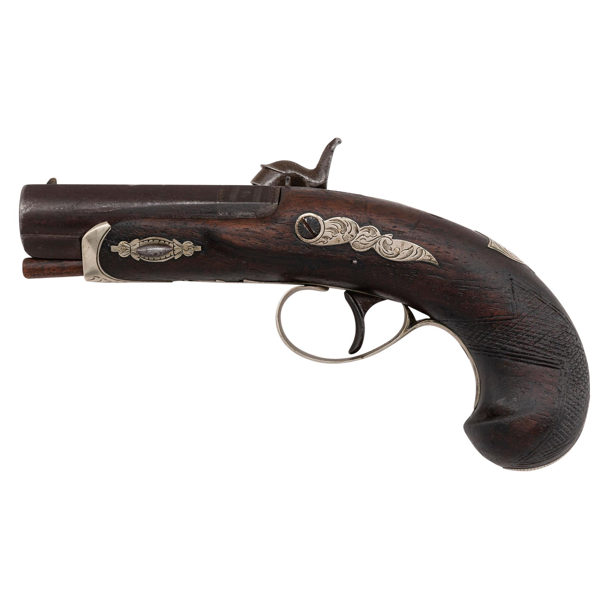 Rare WH Calhoun Nashville Agent Marked Deringer