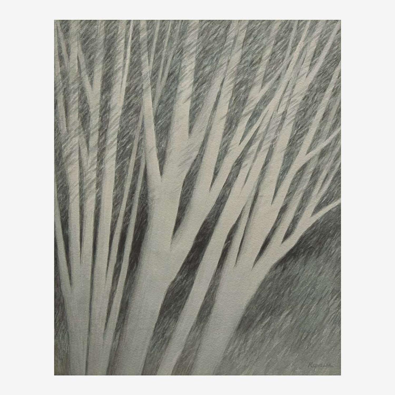 Robert Kipniss (American, b.1931) White Forest