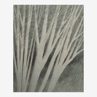 Robert Kipniss (American, b.1931) White Forest