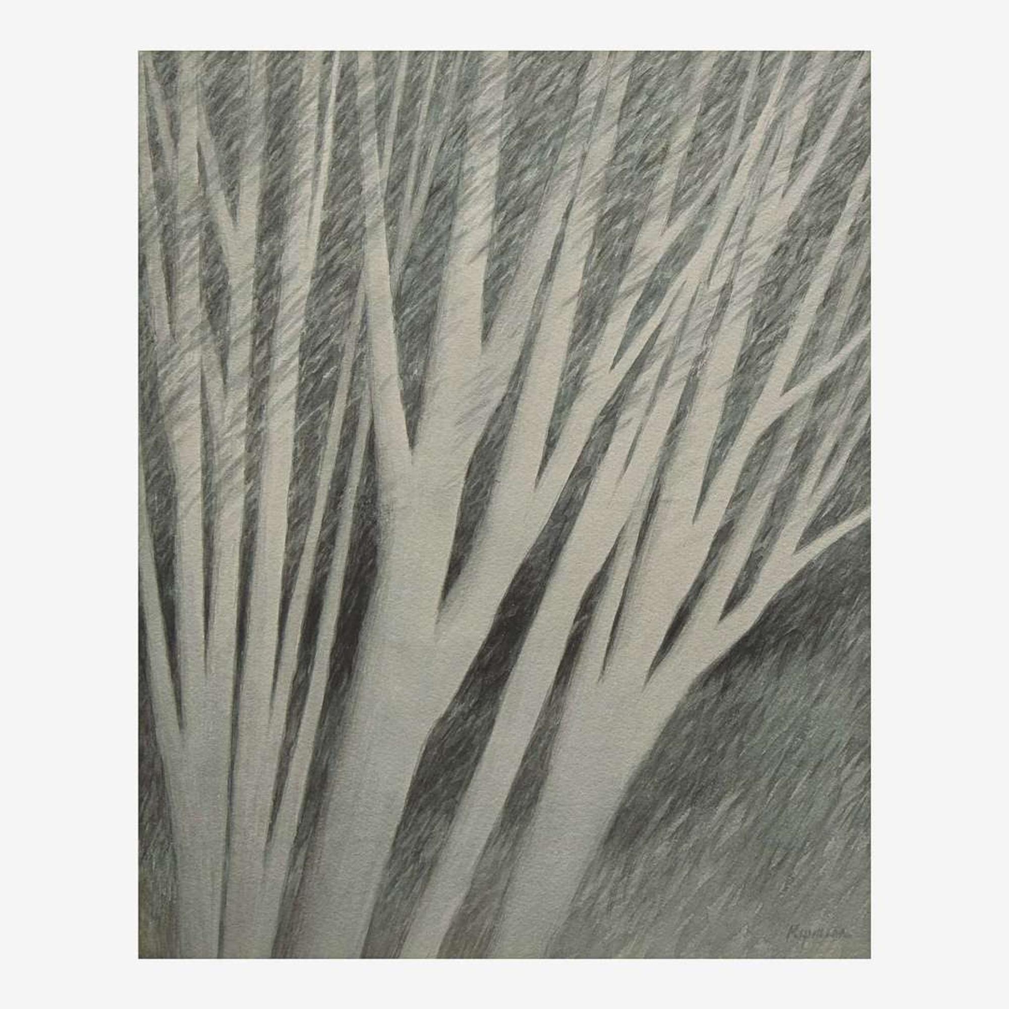Robert Kipniss (American, b.1931) White Forest