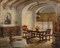Interior with Red Chairs